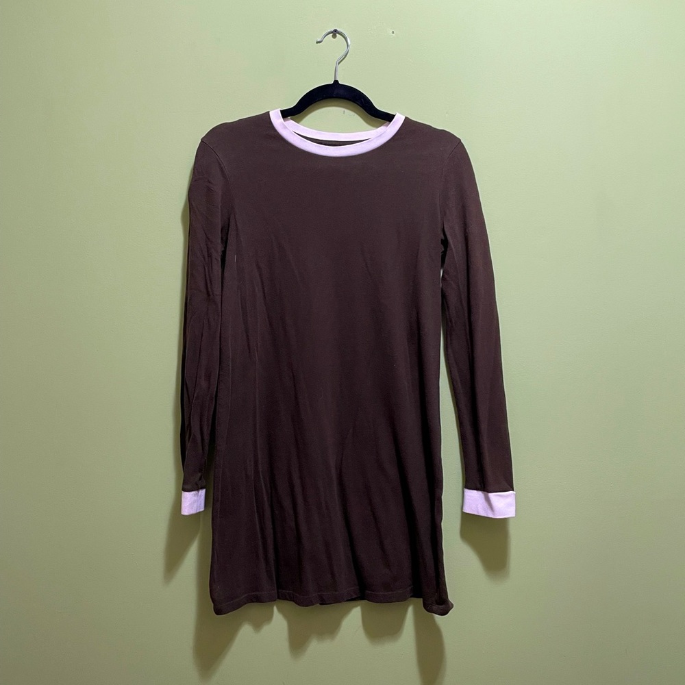 Green long sleeved T-shirt dress from Forever 21 size S